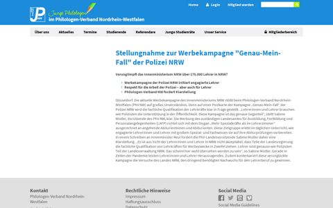 Werbekampagne "Genau-Mein-Fall" der Polizei NRW | PhV NW