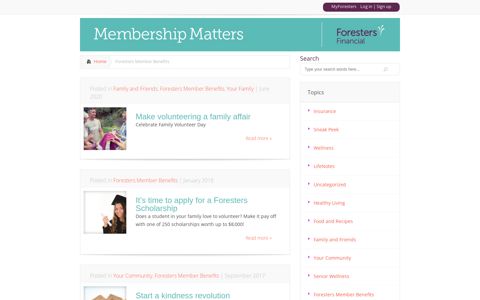 Foresters Member Benefits Archives - Membership Matters