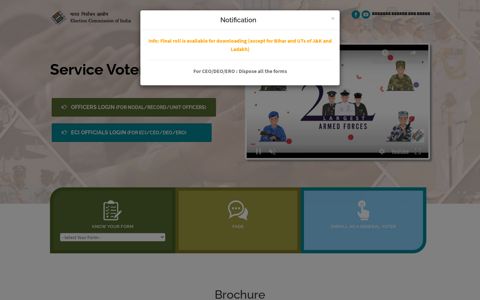 Service Voters' Portal: ECI