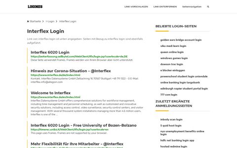 Interflex Login | Allgemeine Informationen zur Anmeldung
