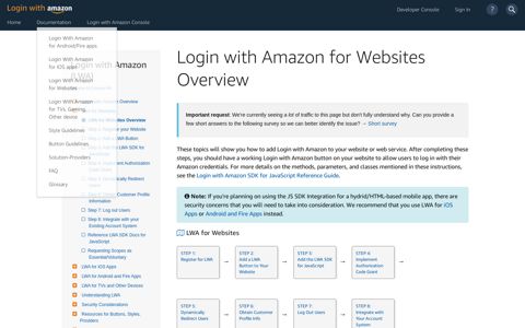 Login with Amazon for Websites Overview | Login with Amazon