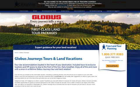 Globus Journeys Land Tours, 2021, 2022 and 2023 Escorted ...