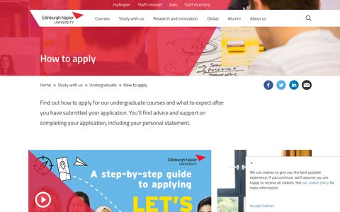 How to apply - Edinburgh Napier University