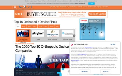 Top 10 Orthopedic Device Firms - Covering the specialized ...