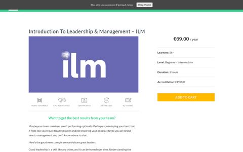 Introduction to Leadership & Management - ILM - Excel with ...