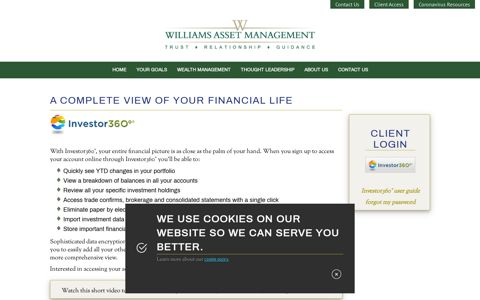 Client Account Access - Williams Asset Management