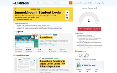 Janmabhoomi Student Login - login login login login 0 Views