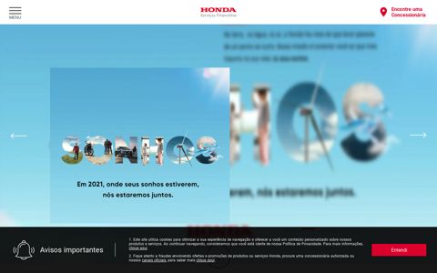 Honda Serviços Financeiros: Portal