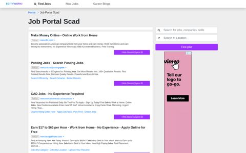 Job Portal Scad, Jobs EcityWorks