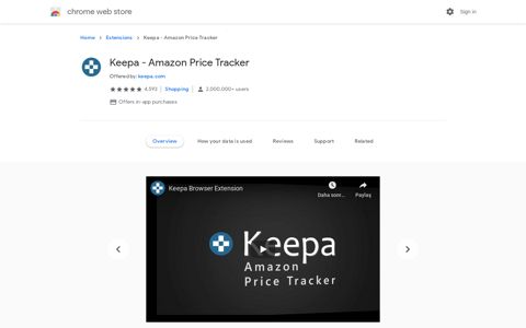 Keepa - Amazon Price Tracker - Google Chrome - Download ...