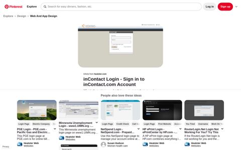 inContact Login - Sign in to inContact.com Account - Pinterest