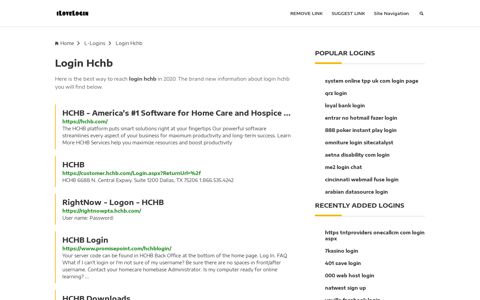 Login Hchb ❤️ One Click Access - iLoveLogin