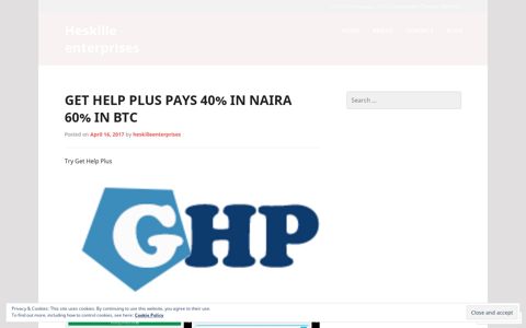 Get Help Plus pays 40% in Naira 60% in BTC | Heskille ...