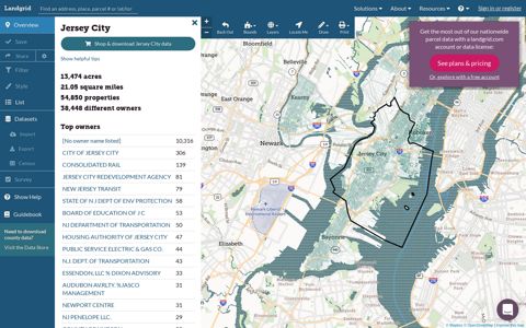 Jersey City Parcel Data - Landgrid