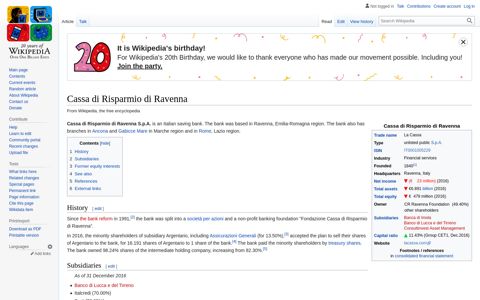 Cassa di Risparmio di Ravenna - Wikipedia