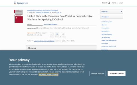 Linked Data in the European Data Portal: A Comprehensive ...