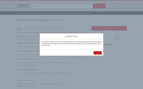 Hitachi Vantara Support Connect