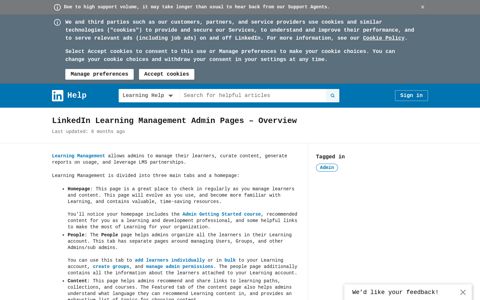 LinkedIn Learning Management Admin Pages – Overview ...