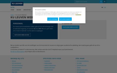 KU Leuven Webmail – ICTS
