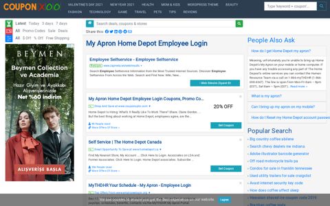 My Apron Home Depot Employee Login - 12/2020