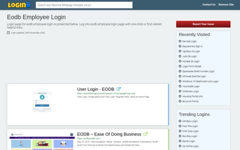 Eodb Employee Login - Loginii.com