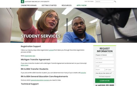 Student Services - EMU Online - Eastern Michigan University