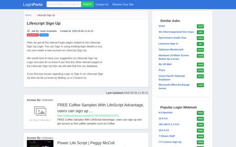 Login Lifescript Sign Up or Register New Account - LoginPorts