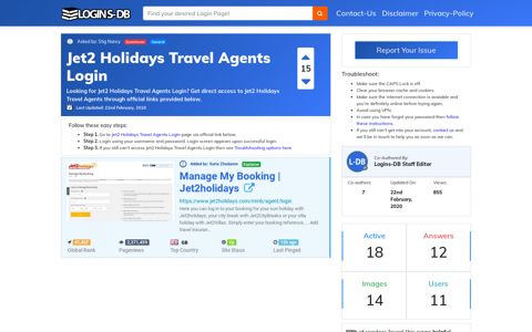 Jet2 Holidays Travel Agents Login - Logins-DB