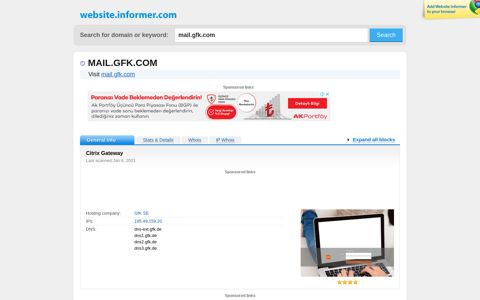 mail.gfk.com at WI. Citrix Gateway - Website Informer
