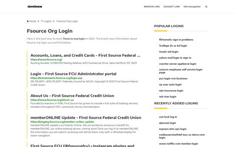 Fsource Org Login ❤️ One Click Access - iLoveLogin