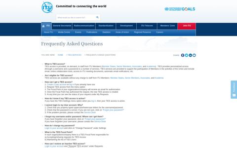 Frequently Asked Questions - ITU