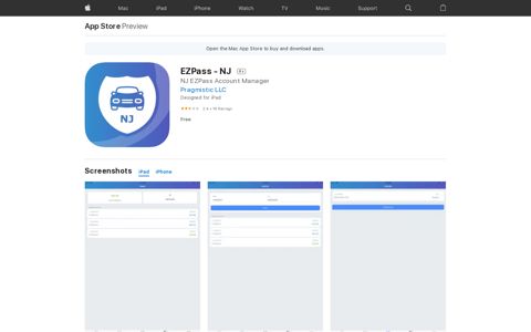 ‎EZPass - NJ on the App Store