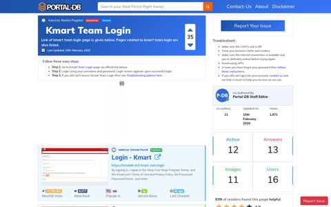 Kmart Team Login - Portal-DB.live