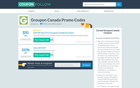 Groupon.ca Coupon Codes 2020 (20% discount) - December ...
