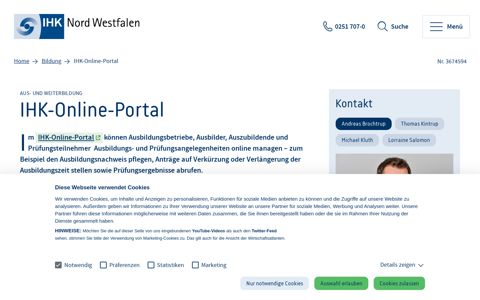 IHK-Online-Portal - IHK Nord Westfalen