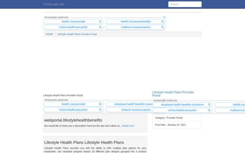 [LOGIN] Lifestyle Health Plans Provider Portal FULL Version HD ...