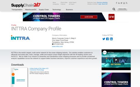 INTTRA - Supply Chain 24/7 Company