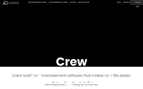 Crew Management Software - LASSO