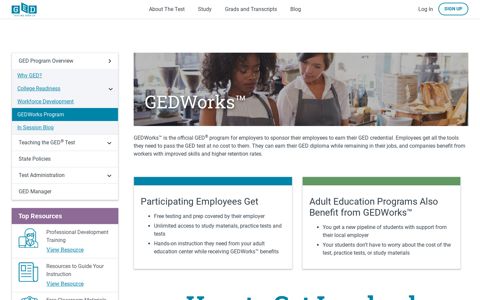 GEDWorks Program - GED