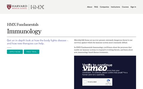 Immunology Online - HMX | Harvard Medical School