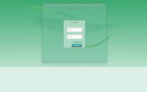 User Login - Great Lakes Institute of Management