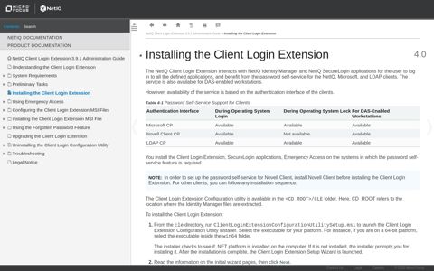 Installing the Client Login Extension - NetIQ Client Login ...