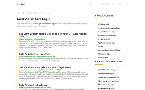 Gold Vision Crm Login ❤️ One Click Access - iLoveLogin