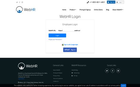 Online Login - WebHR