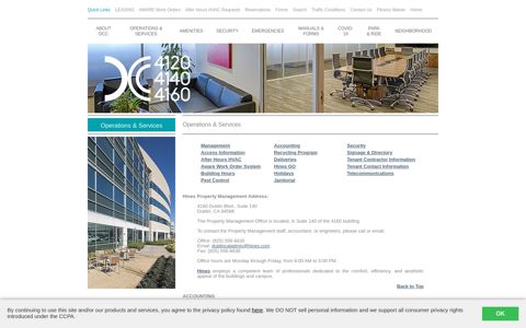 Welcome to Dublin Corporate Center's Tenant® Portal