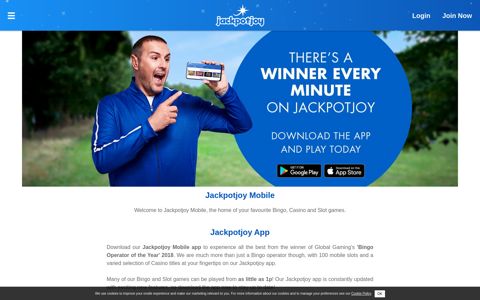 Jackpotjoy Mobile - Download the App