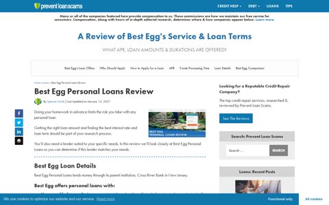 Best Egg Personal Loans Review 2020 | Loan Options & APR