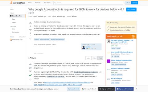 Why google Account login is required for GCM to work for ...