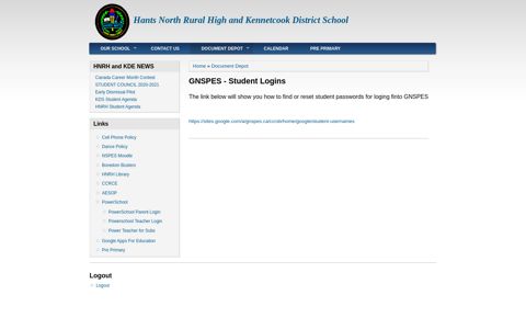 GNSPES - Student Logins | Hants North Rural High and ...