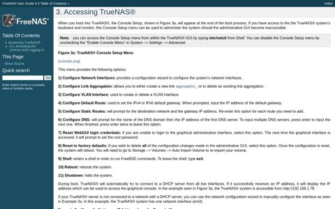 3. Accessing TrueNAS® — FreeNAS User Guide 9.3 Table of ...